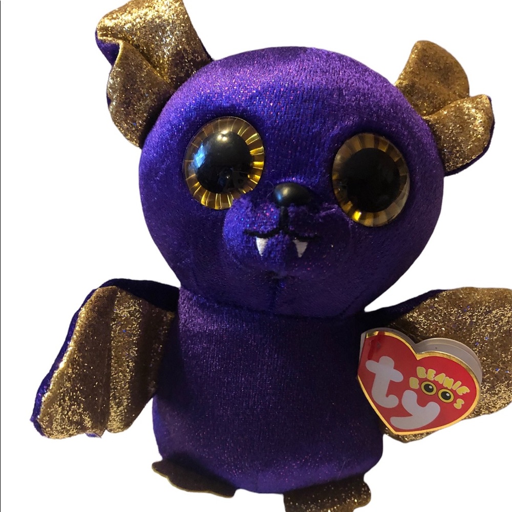 Ty Beanie Boo Count the Bat glitter